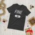 FINE! Short-Sleeve Unisex Yarn Lover's T-Shirt, Knitting Shirt, Crochet Shirt, Yarn Shirt